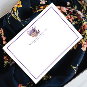 Carte De Correspondance Lavande de flûte moderne