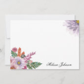 Carte De Correspondance Lavande douce Florale personnalisée (Devant)