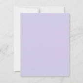 Carte De Correspondance Lavendar Initiales Nom Monogramme (Dos)