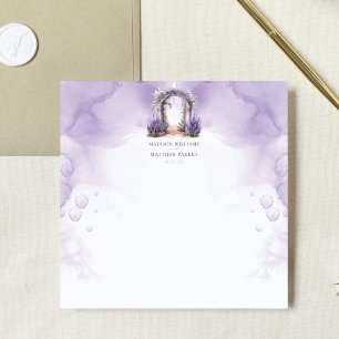 Carte De Correspondance Lavender Garden Wedding Custom