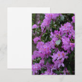 Carte De Correspondance Lavender Rhododendron (Devant / Derrière)