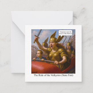 Carte De Correspondance Le Carrousel des Valkyries (Foire Nationale)