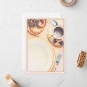 Carte De Correspondance Le Club des petits déjeuners © (Devant/Arrière en situation)