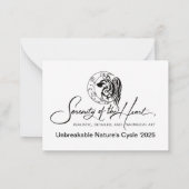 Carte De Correspondance Le cycle indestructible de la nature (Dos)