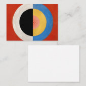 Carte De Correspondance Le Cygne, No.17 par Hilma af Klint (Devant / Derrière)