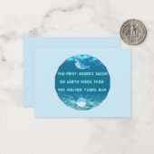 Carte De Correspondance Le fait du requin (Devant/Arrière en situation)