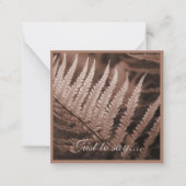 Carte De Correspondance Le feuillage botanique Mocha Mousse (Devant)