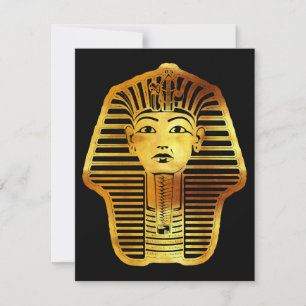 Carte De Correspondance Le Masque d'or de Toutankhamon égyptien