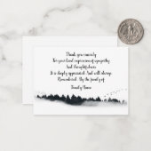 Carte De Correspondance Le Merci de la forêt de Fir (Devant/Arrière en situation)