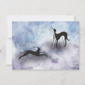 Carte De Correspondance Le paradis de Saluki Greyhound (Devant)