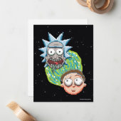 Carte De Correspondance Le Portrait de Rick et Morty (Devant/Arrière en situation)