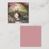 Carte De Correspondance Le printemps est là (Devant / Derrière)