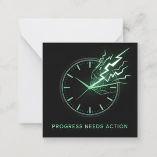 Carte De Correspondance Le progrès nécessite une action