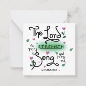 Carte De Correspondance Le Seigneur est ma Force (Devant)