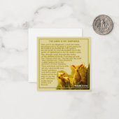 Carte De Correspondance Le Seigneur est mon Berger (Devant/Arrière en situation)