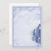 Carte De Correspondance Le train © (Devant / Derrière)