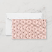 Carte De Correspondance leaf pattern (Dos)