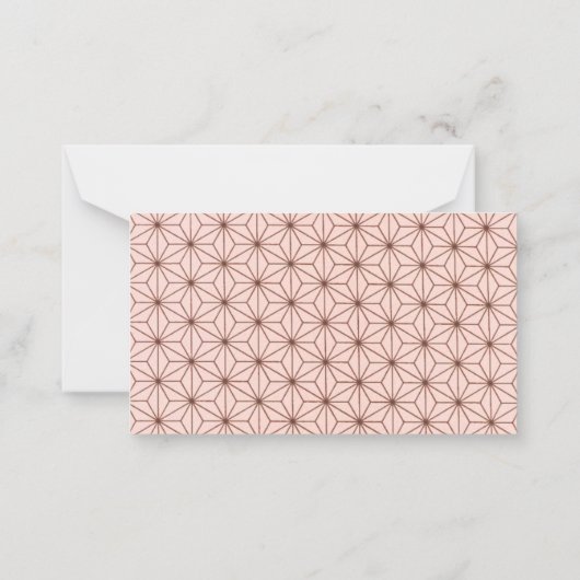 Carte De Correspondance leaf pattern (Dos)