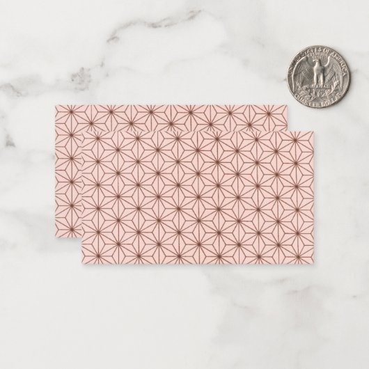 Carte De Correspondance leaf pattern (Devant/Arrière en situation)