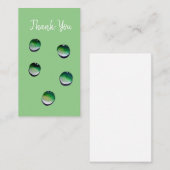 Carte De Correspondance L'eau verte goutte de l'eau (Devant / Derrière)