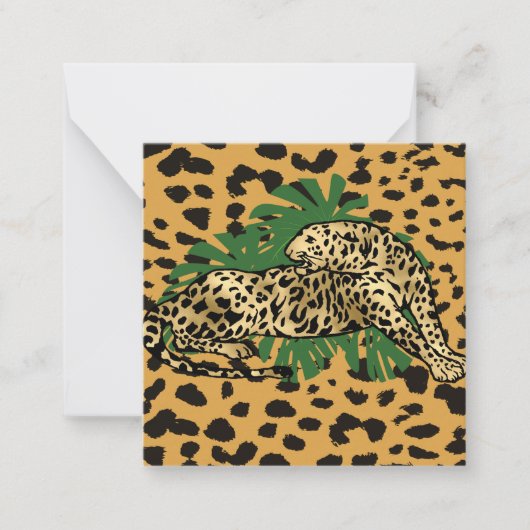 Carte De Correspondance Leopard (Devant)