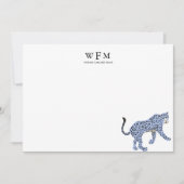 Carte De Correspondance Leopard Luxe (Devant)