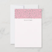 Carte De Correspondance Leopard rose gris 2 personnalisé (Devant)