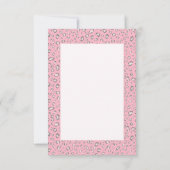 Carte De Correspondance Leopard rose gris 2 personnalisé (Dos)