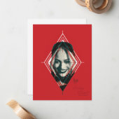 Carte De Correspondance L'équipe du suicide | Harley Quinn Diamond Target (Devant/Arrière en situation)