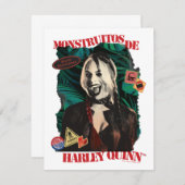 Carte De Correspondance L'équipe du suicide | Harley Quinn Winking (Devant / Derrière)