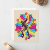 Carte De Correspondance L'équipe du suicide | Polka-Dot Homme Psychédéliqu (Devant/Arrière en situation)