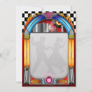 Carte De Correspondance Les années '50 Party des invitations, petit pain