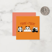 Carte De Correspondance les chatons mignons d'Halloween (Devant/Arrière en situation)