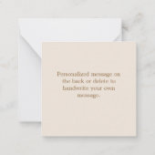 Carte De Correspondance Les colibris d'Allen (Dos)