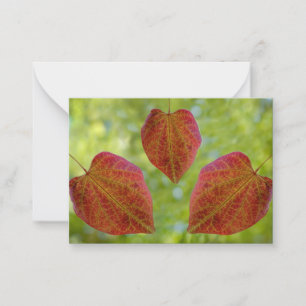 Carte De Correspondance Les Feuilles d'amour de la nature