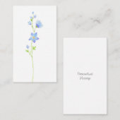 Carte De Correspondance Les fleurs d'aquarelle de l'échelle de Jacob (Devant / Derrière)