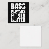 Carte De Correspondance Les joueurs de basse mieux doigts (Devant / Derrière)