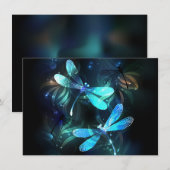 Carte De Correspondance Les libellules du lac (Devant / Derrière)