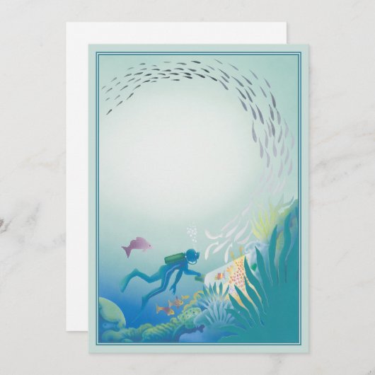 Carte De Correspondance Les Profonds © (Devant / Derrière)