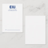Carte De Correspondance LETTRE bloc EIU (Devant / Derrière)