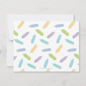 Carte De Correspondance Lettres de ballon Notes de remerciement (Dos)