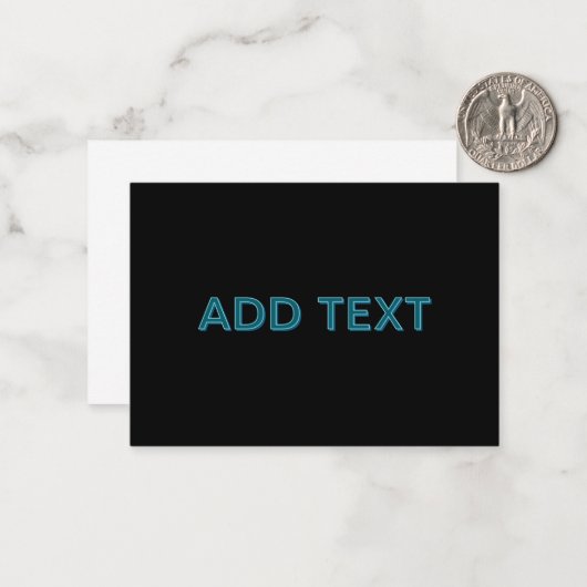 Carte De Correspondance Lettres éditées modifiables avec ombre portée (Devant/Arrière en situation)