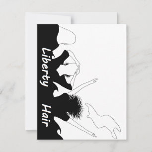 Carte De Correspondance Liberty hair
