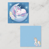 Carte De Correspondance Licorne (Devant / Derrière)