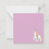 Carte De Correspondance Licorne (Dos)