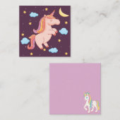 Carte De Correspondance Licorne (Devant / Derrière)