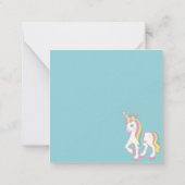 Carte De Correspondance Licorne (Dos)