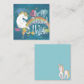 Carte De Correspondance Licorne (Devant / Derrière)