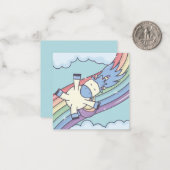 Carte De Correspondance Licorne (Devant/Arrière en situation)