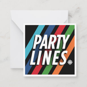 Carte De Correspondance Lignes de partie CBC